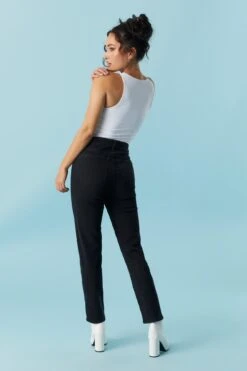 Refuge Distressed Black Vintage Stretch Mom Jean -Mini Aura Shop 051628071191 01 2