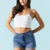 Refuge Miami Medium Wash Denim Short -Mini Aura Shop 052039071013 58 0 1