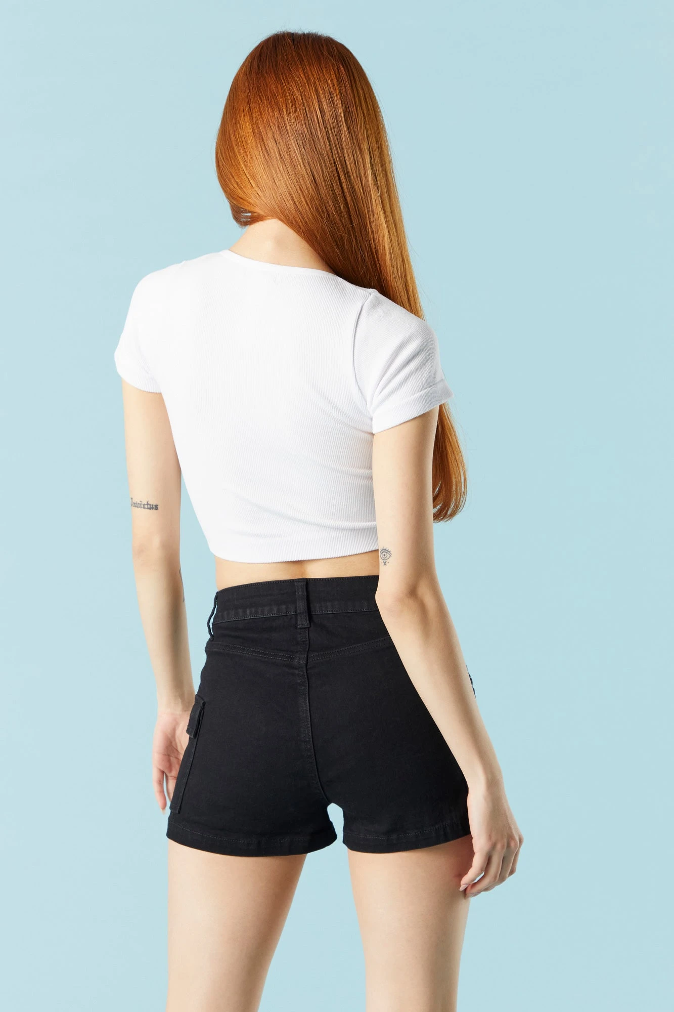 Black Wash Denim Cargo Short 4 Black Wash Denim Cargo Short - Image 2