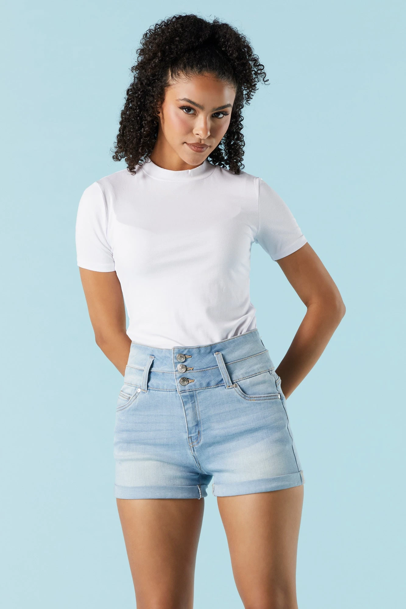 Ibiza Light Wash Denim Short 3 Ibiza Light Wash Denim Short