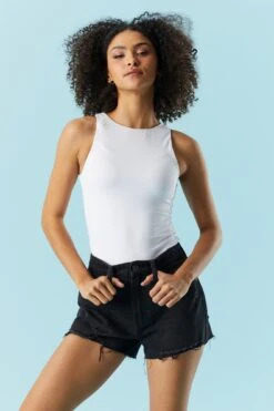 Refuge Chelsea Black Wash Distressed Short