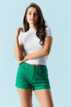 Refuge Coloured Denim Mom Short -Mini Aura Shop 052065534900 30