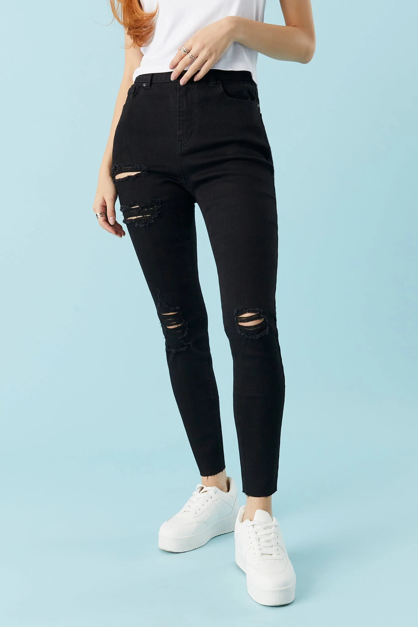 Refuge Miami Distressed Crop Skinny Jean 4 Refuge Miami Distressed Crop Skinny Jean - Image 2