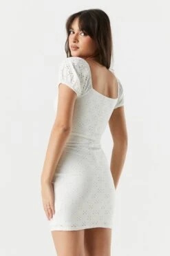 Sweetheart Eyelet Embroidered Dress 18 Sweetheart Eyelet Embroidered Dress -Mini Aura Shop 053025914029 10 1 1