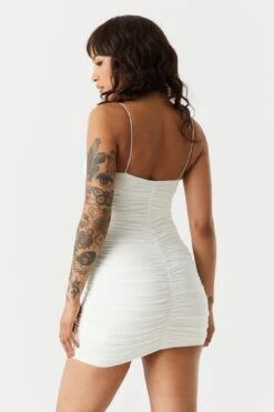 Ruched Bungee Strap Bodycon Dress 29 Ruched Bungee Strap Bodycon Dress -Mini Aura Shop 053032383545 10 1