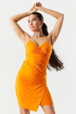 Surplice Wrap Dress 20 Surplice Wrap Dress -Mini Aura Shop 053048283605 80 0 1