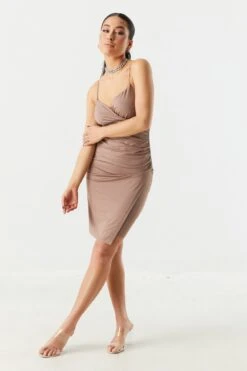 Surplice Wrap Dress 31 Surplice Wrap Dress -Mini Aura Shop 053048283605 89 2 1
