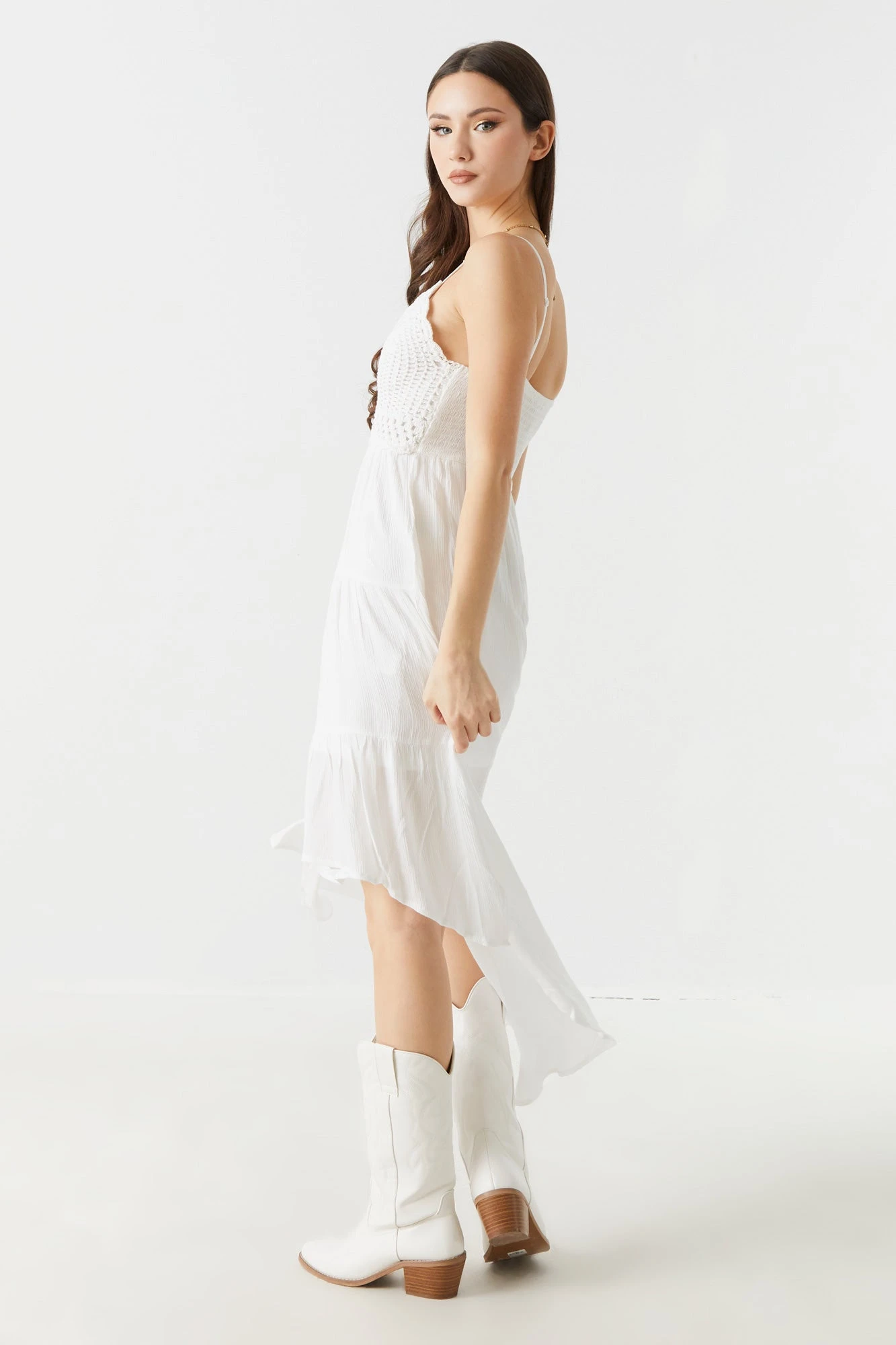 Crochet Top Hi-Low Maxi Dress 15 Crochet Top Hi-Low Maxi Dress - Image 13