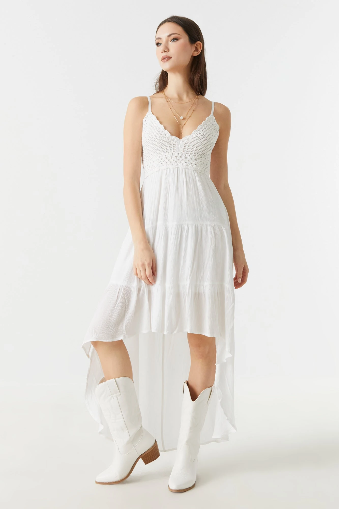 Crochet Top Hi-Low Maxi Dress 13 Crochet Top Hi-Low Maxi Dress - Image 11