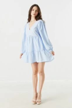 Tiered Babydoll Dress 13 Tiered Babydoll Dress -Mini Aura Shop 053203033726 45 2 1