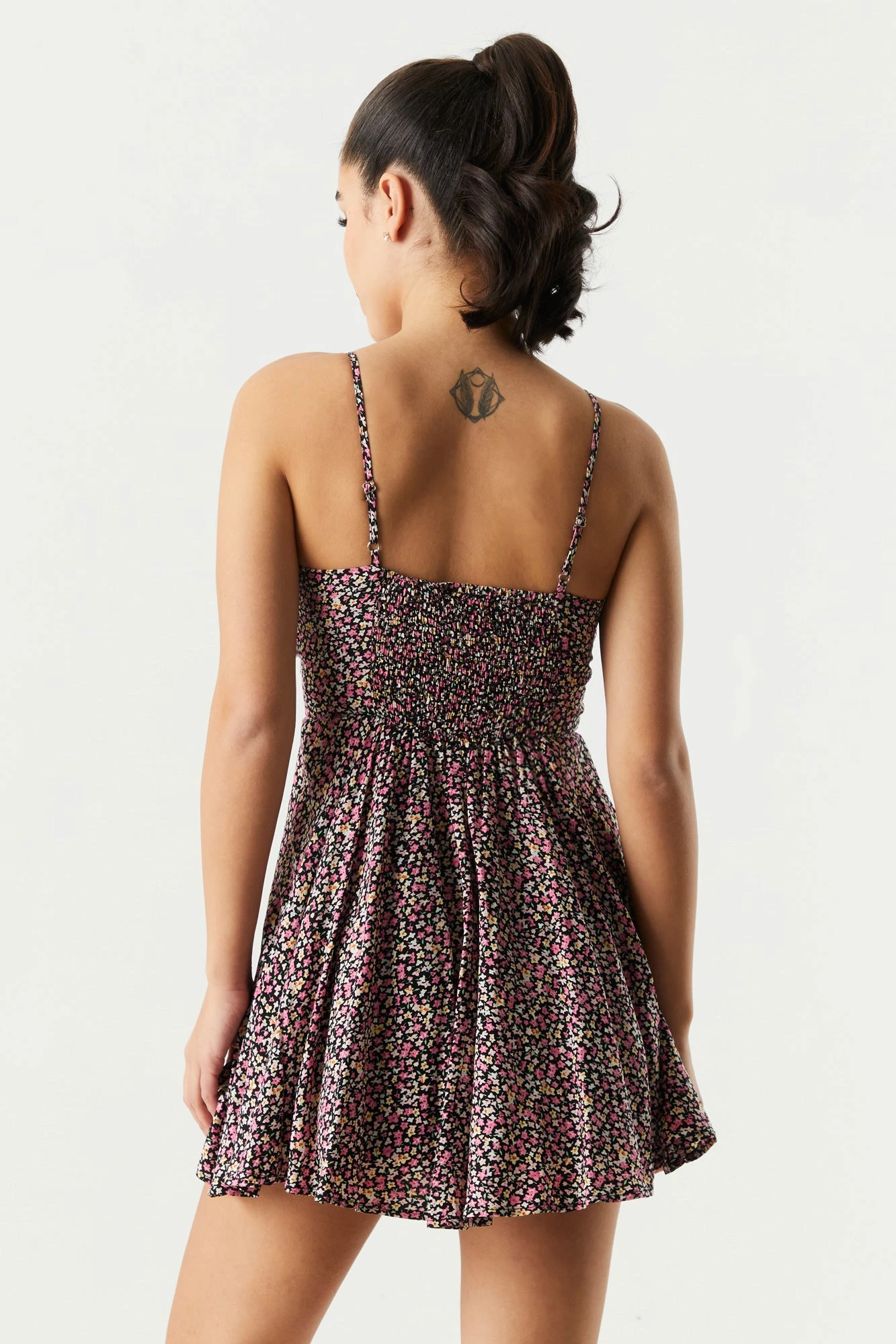 Floral Printed Milkmaid Skater Dress 4 Floral Printed Milkmaid Skater Dress - Image 2
