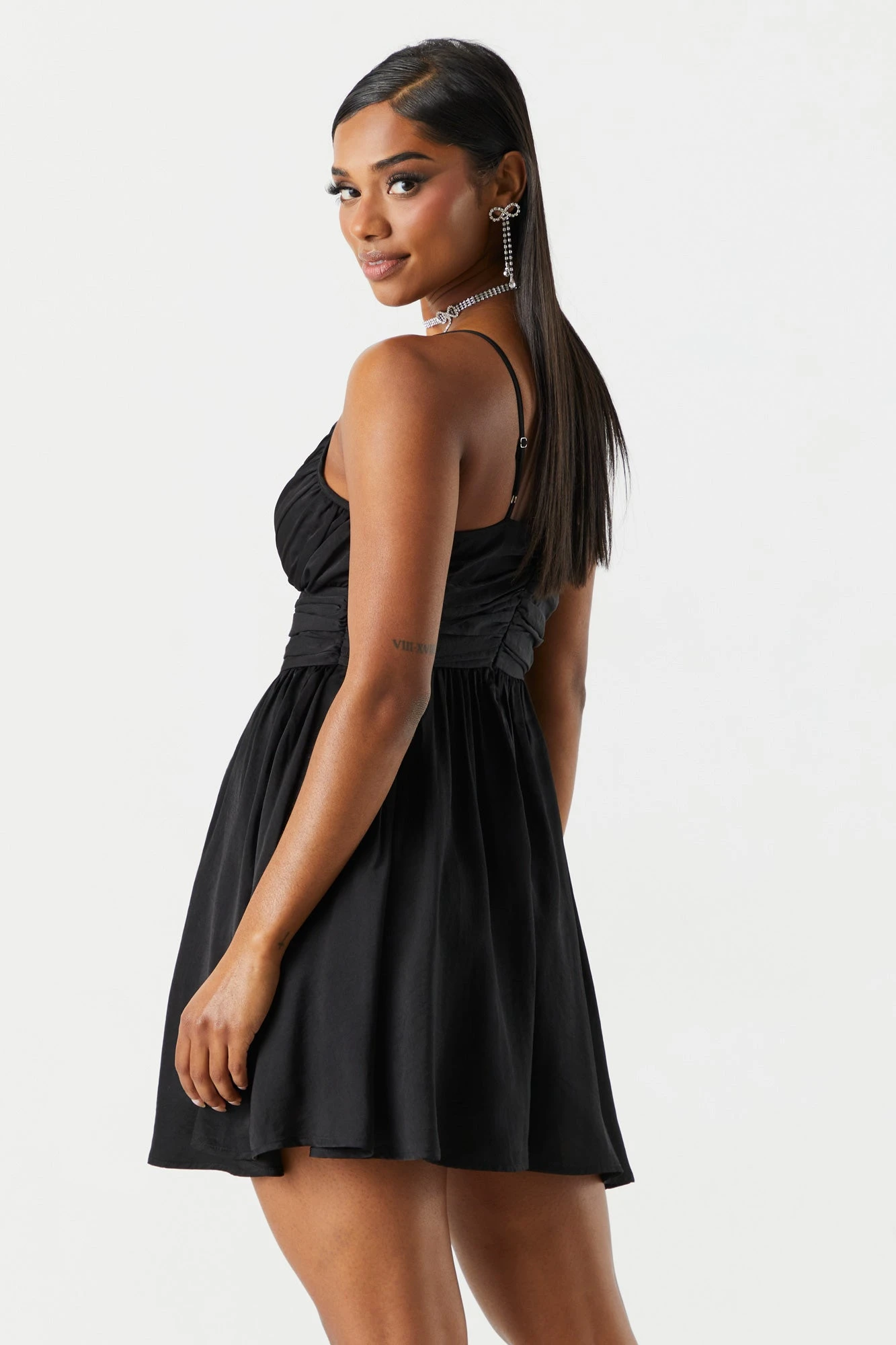 Chiffon Surplice Skater Dress 4 Chiffon Surplice Skater Dress - Image 2