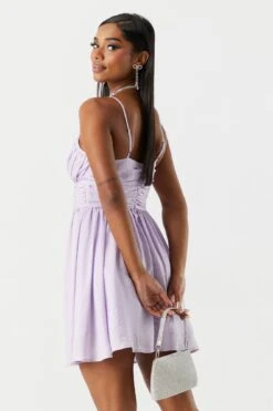 Chiffon Surplice Skater Dress 15 Chiffon Surplice Skater Dress -Mini Aura Shop 053231813711 55 1