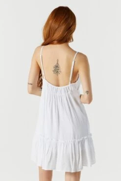 Surplice Tiered Babydoll Dress -Mini Aura Shop 053231833718 10 1