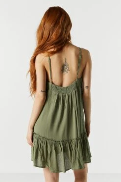 Surplice Tiered Babydoll Dress -Mini Aura Shop 053231833718 31 1