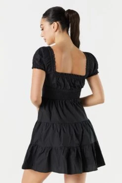 Sweetheart Smocked Tiered Dress -Mini Aura Shop 053244066654 01 1