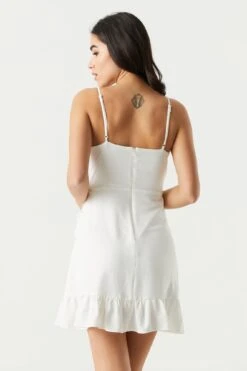 Surplice Ruffled Wrap Dress -Mini Aura Shop 053255953704 10 1