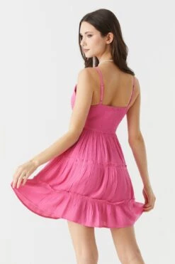 Crochet Top Tiered Mini Dress -Mini Aura Shop 053259980394 85 1 1