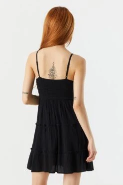 Crochet Tiered Mini Dress 21 Crochet Tiered Mini Dress -Mini Aura Shop 053259983940 01 1 1