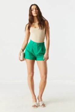 Coloured High Rise Rolled Cuff Short -Mini Aura Shop 053431831339 30 2