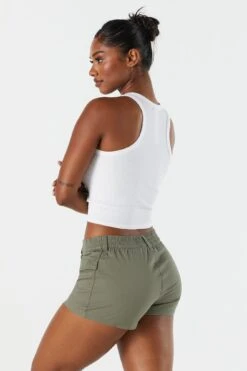 Poplin Low Rise Cargo Short 30 Poplin Low Rise Cargo Short -Mini Aura Shop 053439071355 31 1