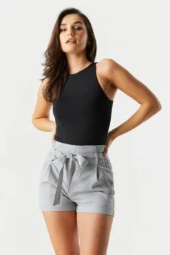 Belted Paperbag Short -Mini Aura Shop 053439074314 06