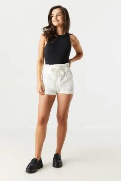 Belted Paperbag Short -Mini Aura Shop 053439074314 35 2