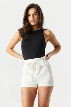 Belted Paperbag Short -Mini Aura Shop 053439074314 35