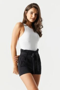 Belted Paperbag Short -Mini Aura Shop 053439074314 95