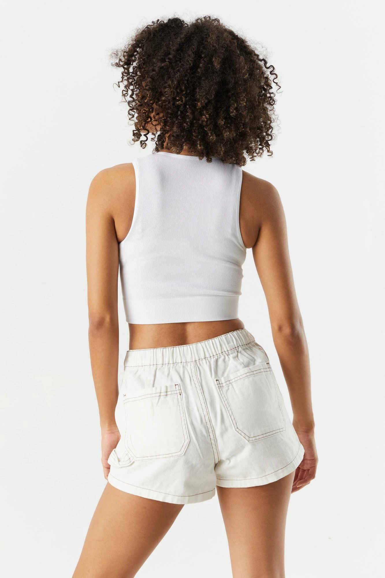 High Rise Denim Carpenter Short 4 High Rise Denim Carpenter Short - Image 2