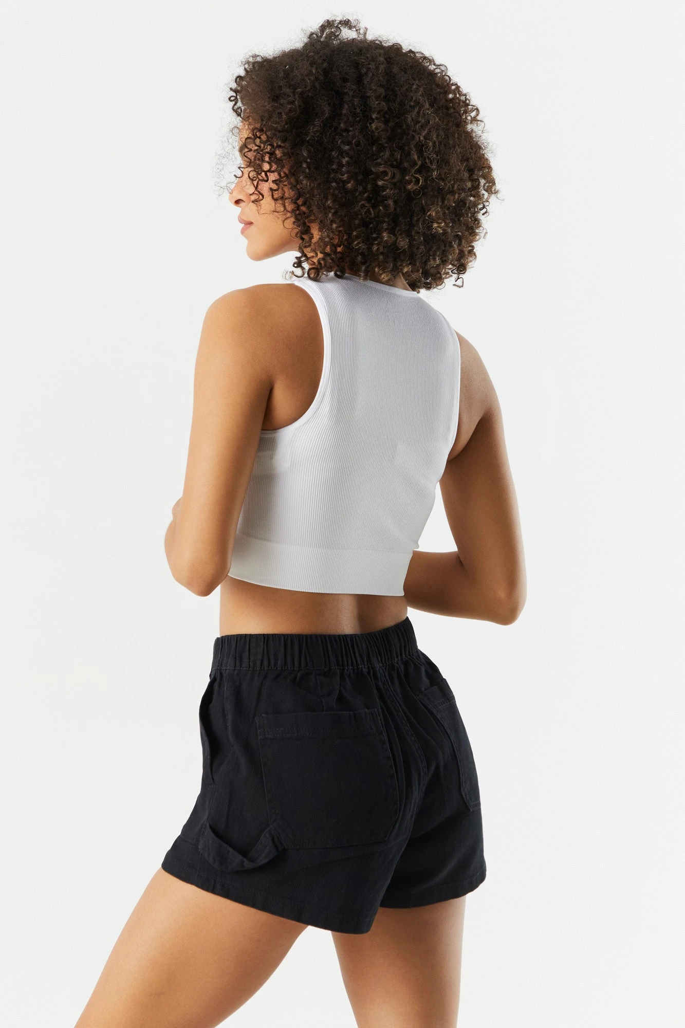 High Rise Denim Carpenter Short 10 High Rise Denim Carpenter Short - Image 8