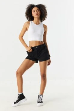 High Rise Denim Carpenter Short 19 High Rise Denim Carpenter Short -Mini Aura Shop 053465531618 68 2 b5cd27a7 f773 4021 abf9 50694a1d82db 1