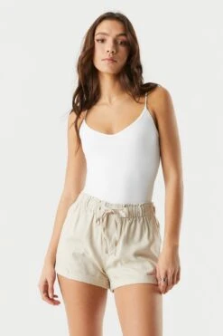 Linen Drawstring Short 28 Linen Drawstring Short -Mini Aura Shop 053465532001 24