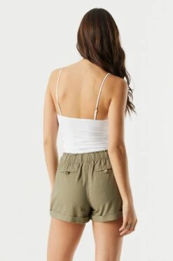 Linen Drawstring Short 23 Linen Drawstring Short -Mini Aura Shop 053465532001 31 1