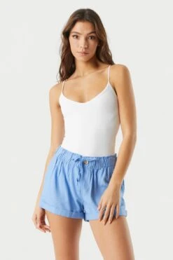 Linen Drawstring Short 31 Linen Drawstring Short -Mini Aura Shop 053465532001 40