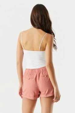 Linen Drawstring Short 35 Linen Drawstring Short -Mini Aura Shop 053465532001 87 1