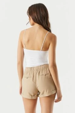 Linen Drawstring Short 38 Linen Drawstring Short -Mini Aura Shop 053465532001 90 1