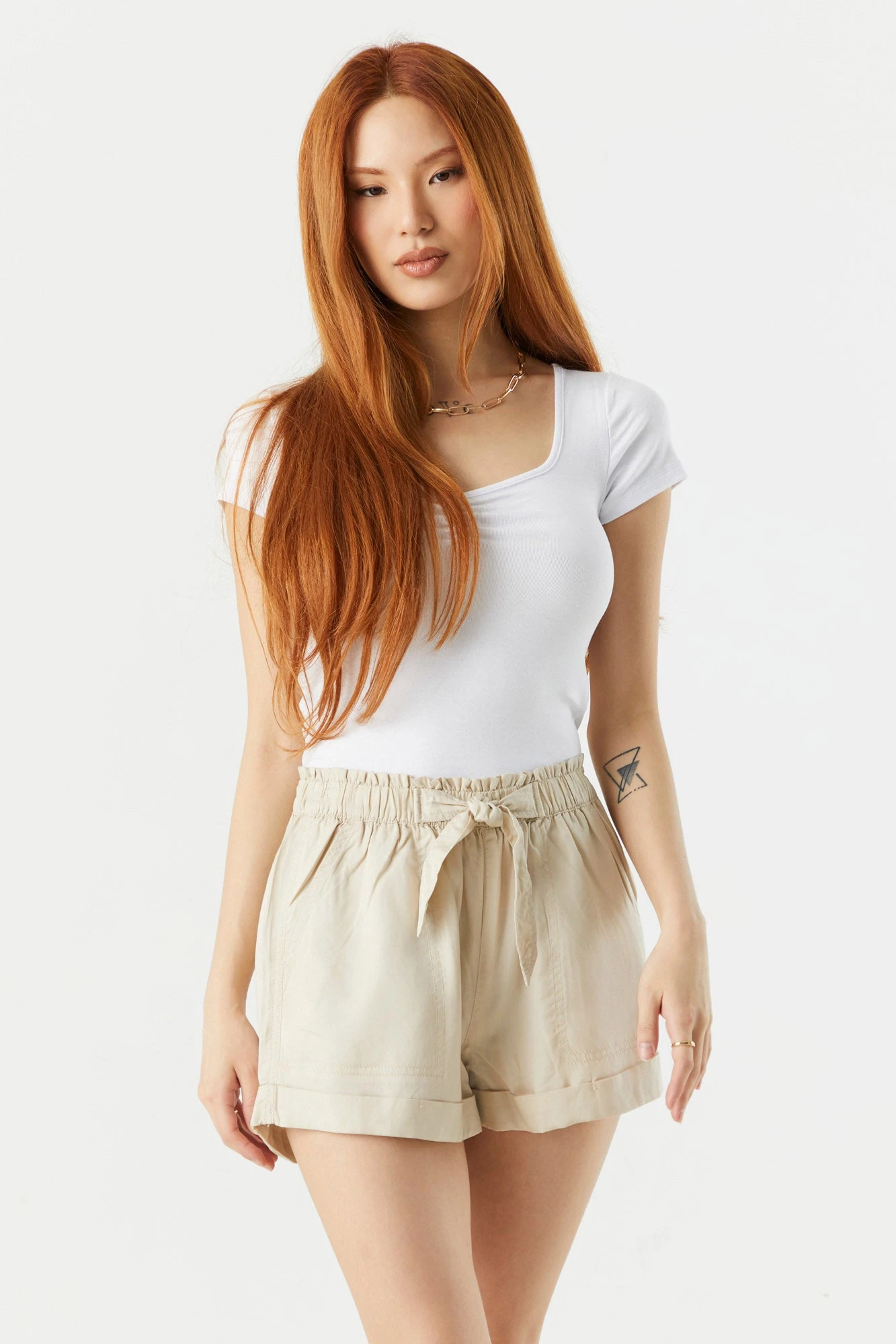 Self Tie Paperbag Short 9 Self Tie Paperbag Short - Image 7