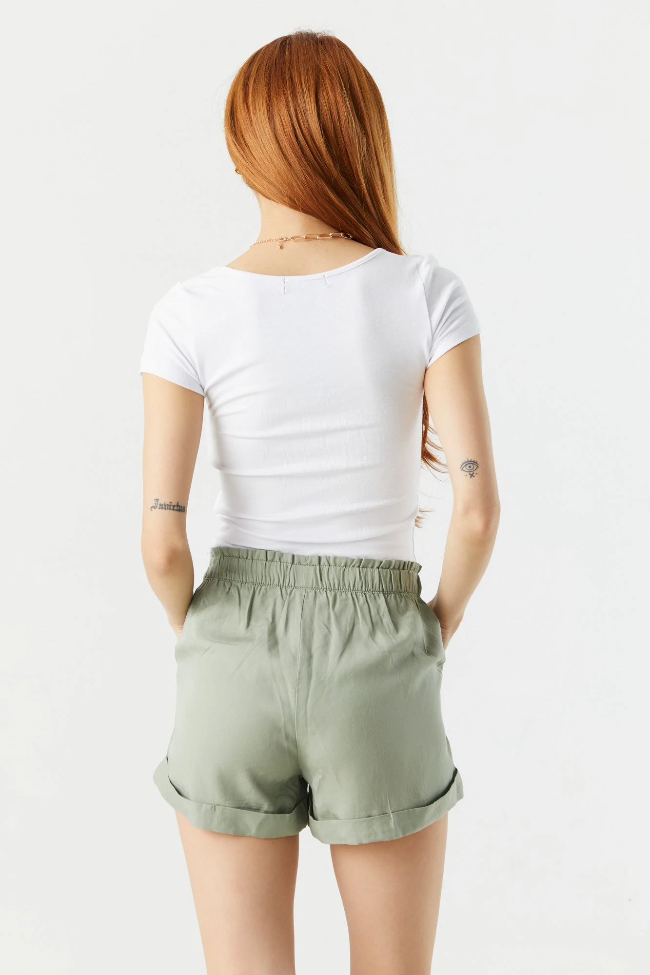 Self Tie Paperbag Short 4 Self Tie Paperbag Short - Image 2