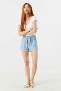 Self Tie Paperbag Short 31 Self Tie Paperbag Short -Mini Aura Shop 053465532317 38 2