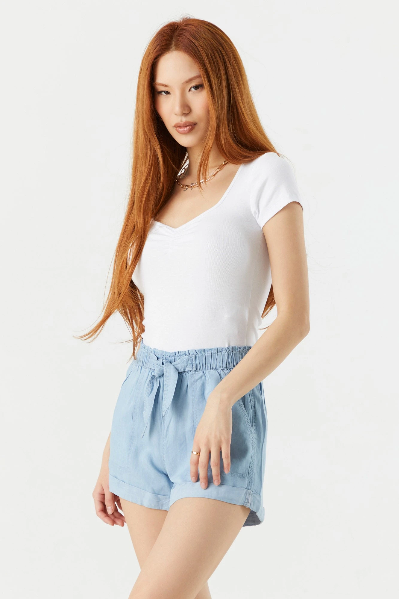 Self Tie Paperbag Short 12 Self Tie Paperbag Short - Image 10