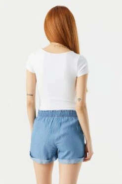 Self Tie Paperbag Short 33 Self Tie Paperbag Short -Mini Aura Shop 053465532317 58 1