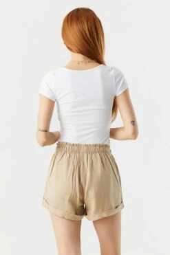 Self Tie Paperbag Short 36 Self Tie Paperbag Short -Mini Aura Shop 053465532317 90 1