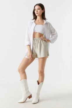 High-Rise Cargo Short 22 High-Rise Cargo Short -Mini Aura Shop 053465533431 24 2