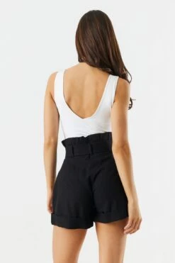 High Rise Belted Paperbag Short -Mini Aura Shop 053465533441 01 1