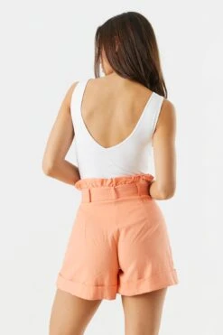 High Rise Belted Paperbag Short -Mini Aura Shop 053465533441 69 1