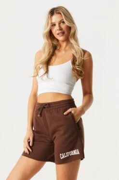 California Graphic Fleece Basketball Short