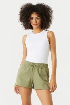 High Rise Fleece Short -Mini Aura Shop 053658925865 31