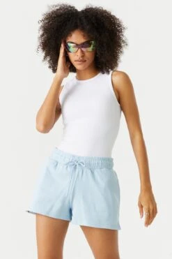 High Rise Fleece Short -Mini Aura Shop 053658925865 45