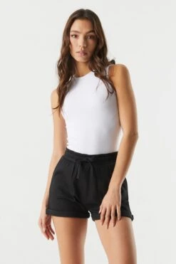 Basic Fleece Rolled Short 25 Basic Fleece Rolled Short -Mini Aura Shop 053665665808 01